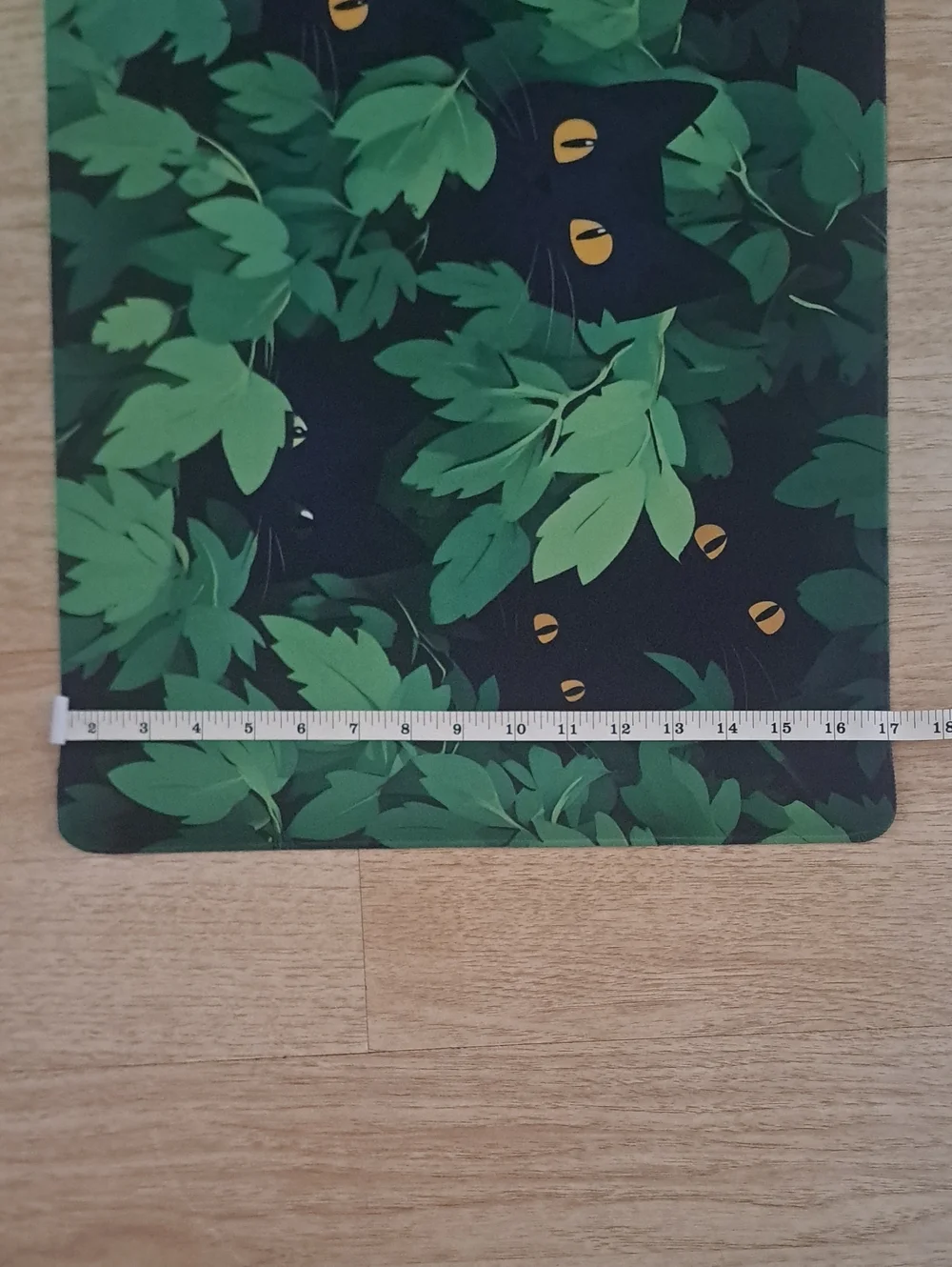 Green Jungle Cat Desk Mat – Home Office Mouse Pad